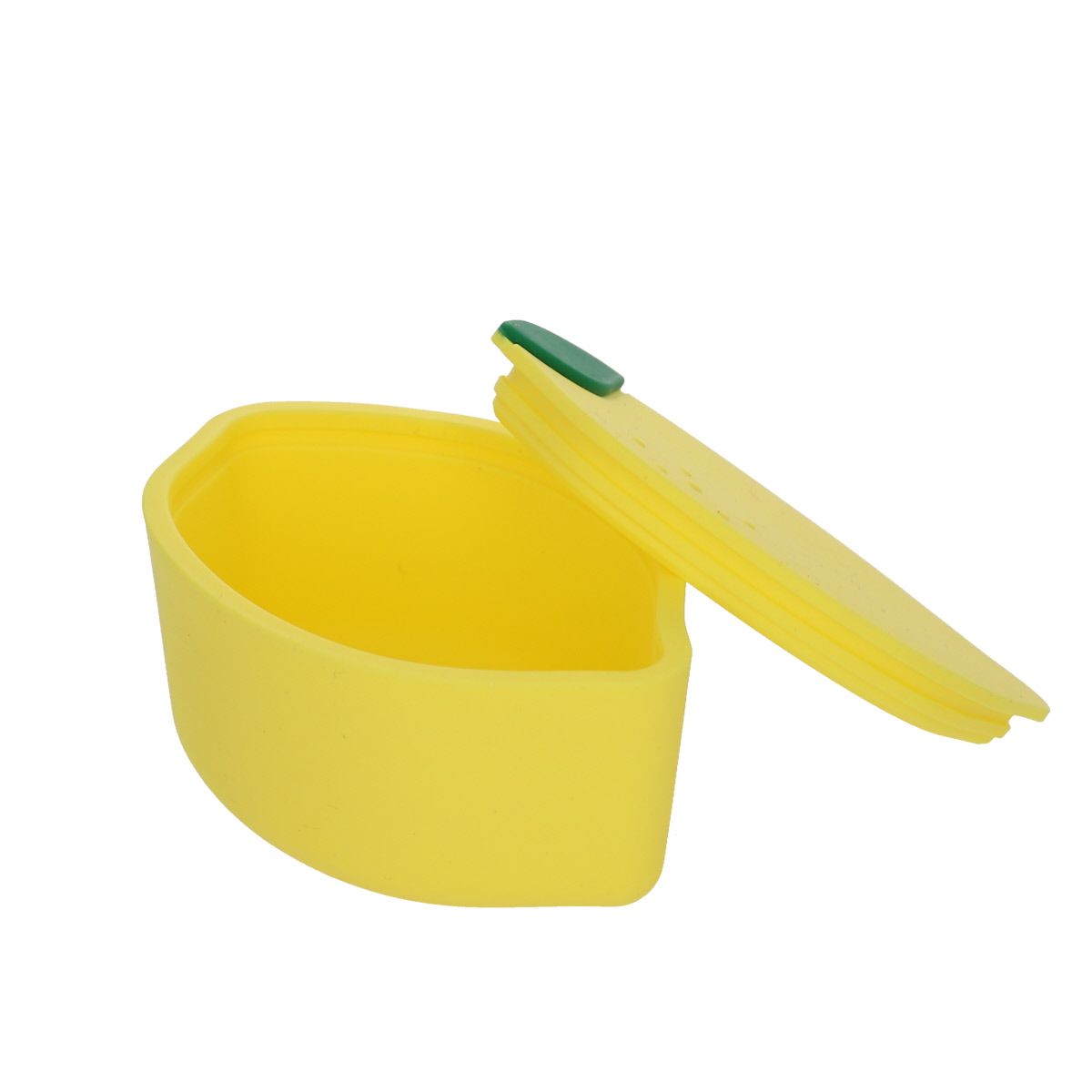 Boîte à goûter en silicone citron