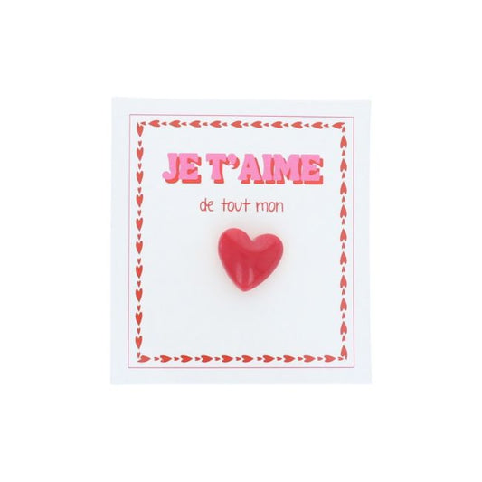 Pin's "Je t"aime de tout mon coeur"