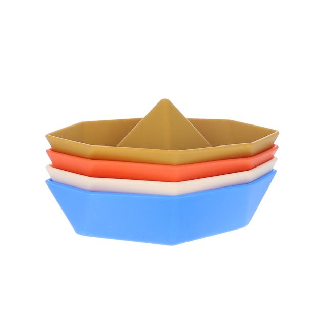 Set de 4 petits bateaux en silicone