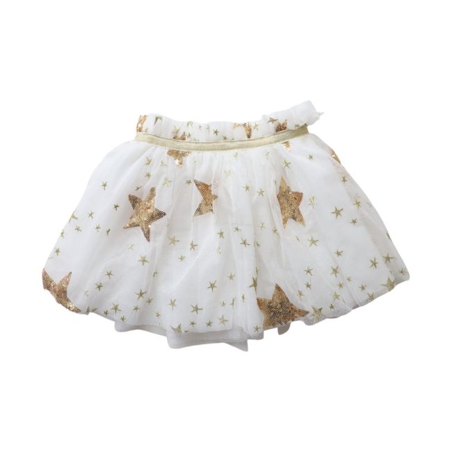 Jupe tutu étoiles à sequins dorés