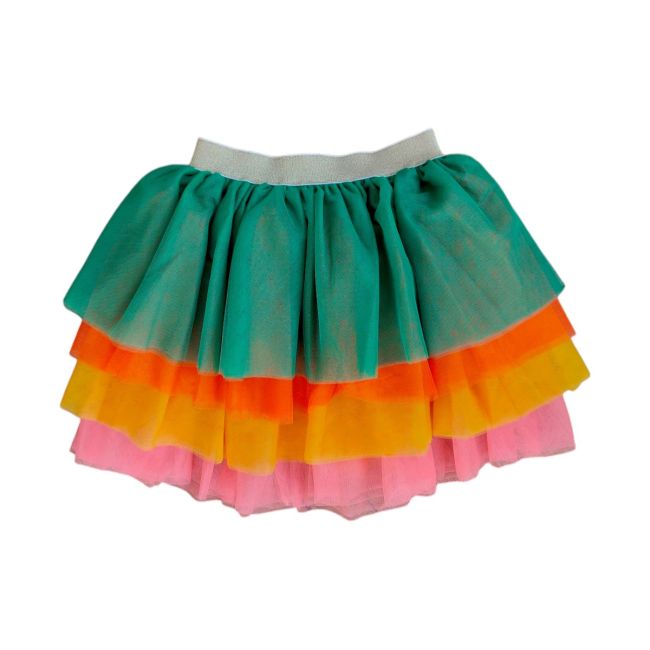 Jupe tutu à volants multicolores