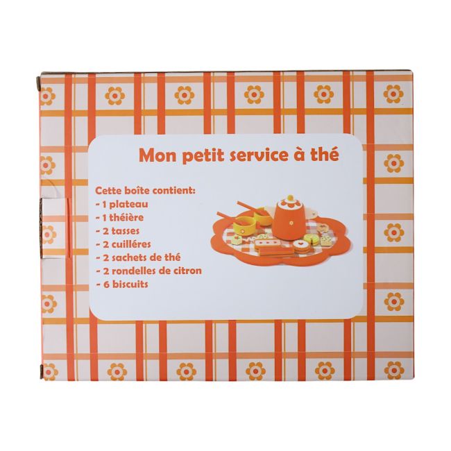 Service à thé fleurs retro