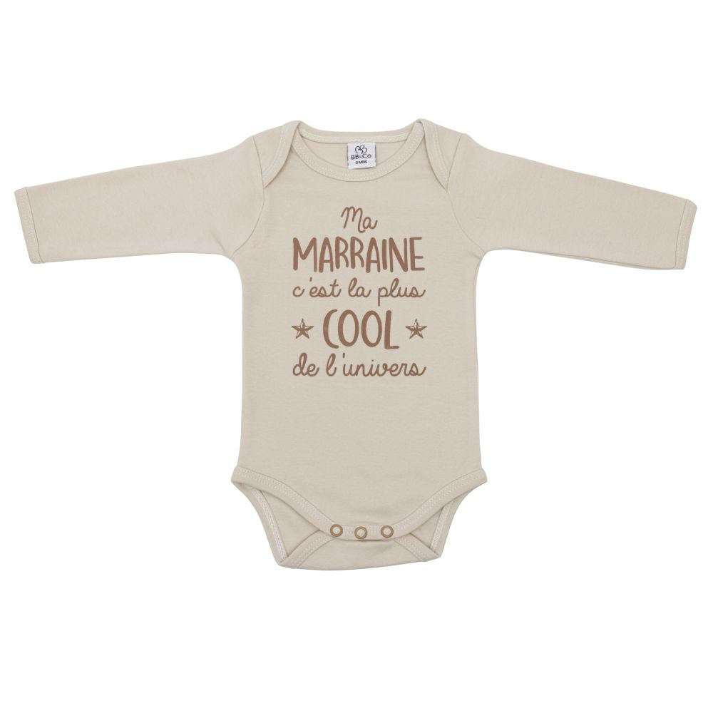 Body manches longues "Marraine"