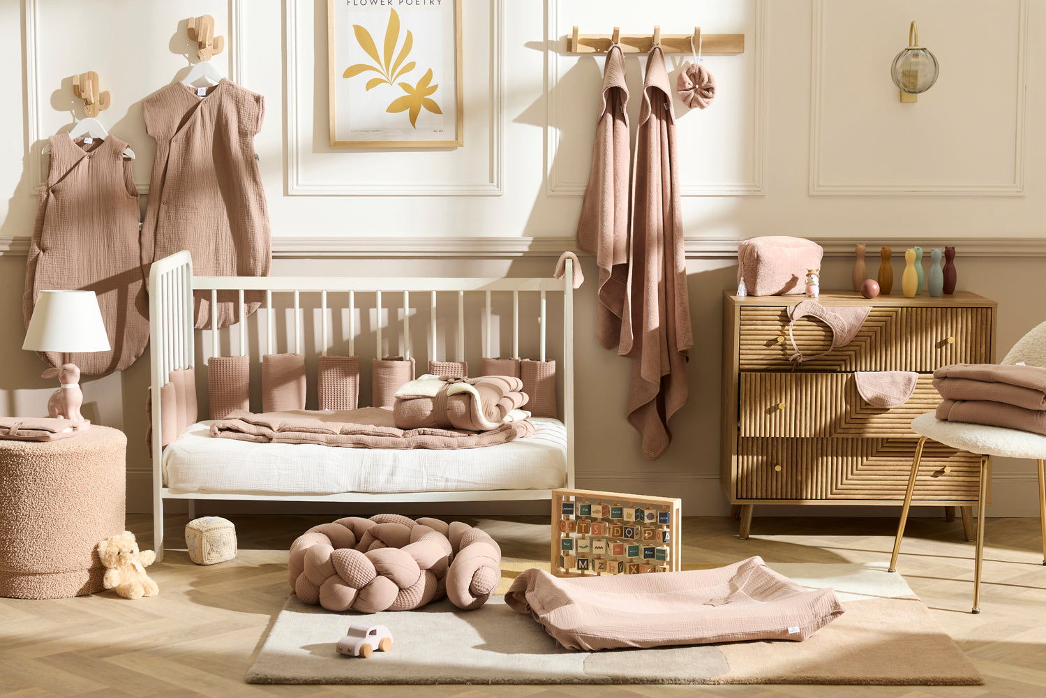 Peignoir bambou et gaze Mocha - BB&Co