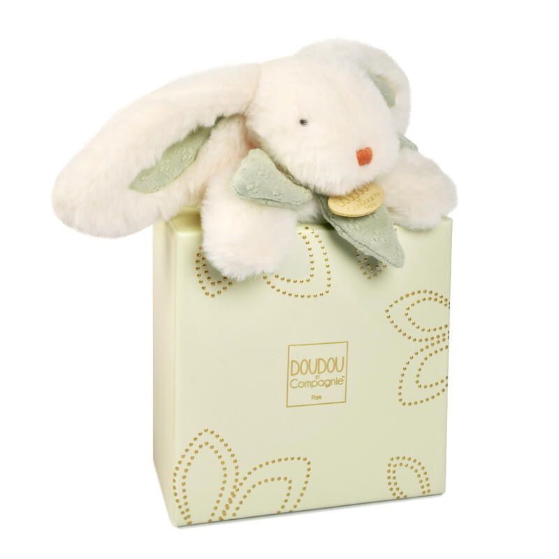 LAPIN BONBON Pantin sauge 20 cm - DOUDOU & COMPAGNIE