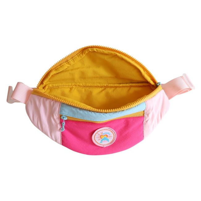Sac banane femme bleu et rose dauphins - Dolphin Queen