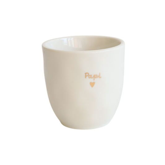 Tasse à café papi cœur doré