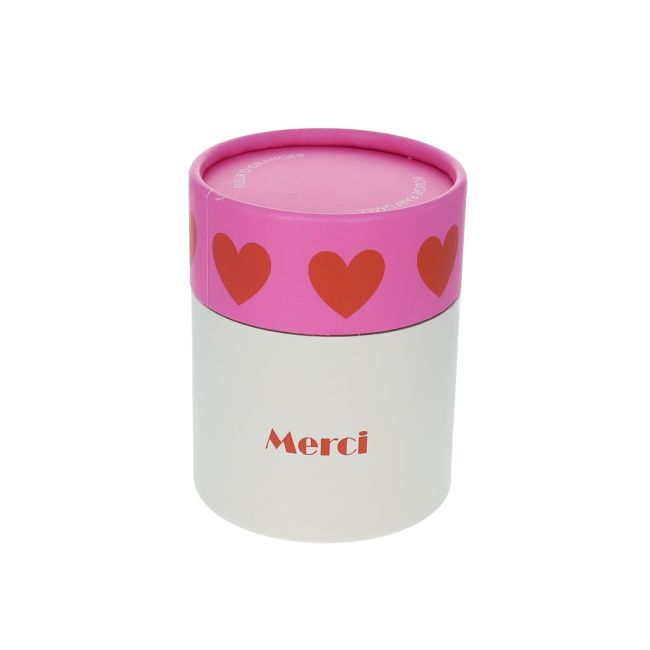 Bougie coeur merci