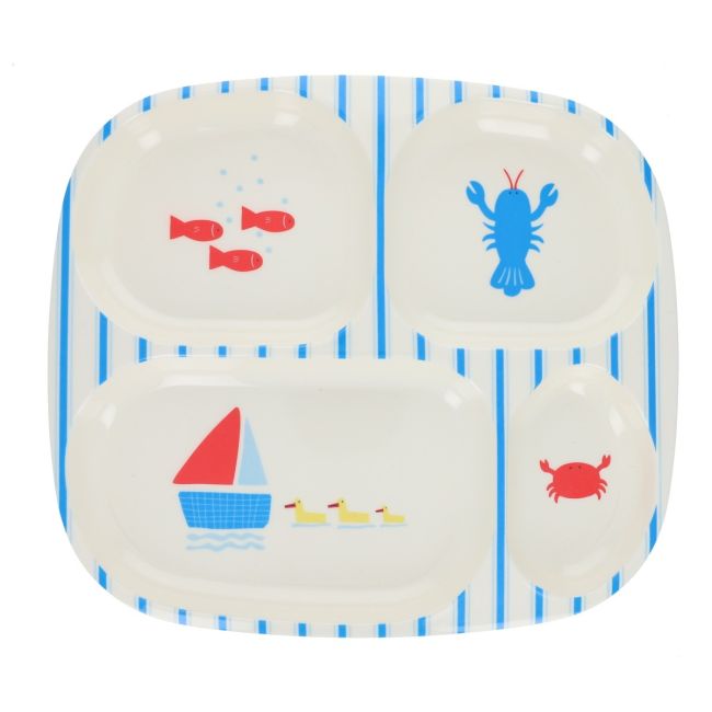 Assiette à compartiment matelot