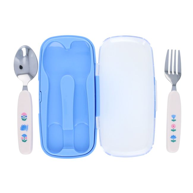Set de couverts paon bleu et rose - Joli Paon