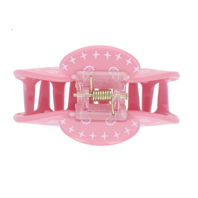 Pince à cheveux motifs bandana rose - Le petit souk