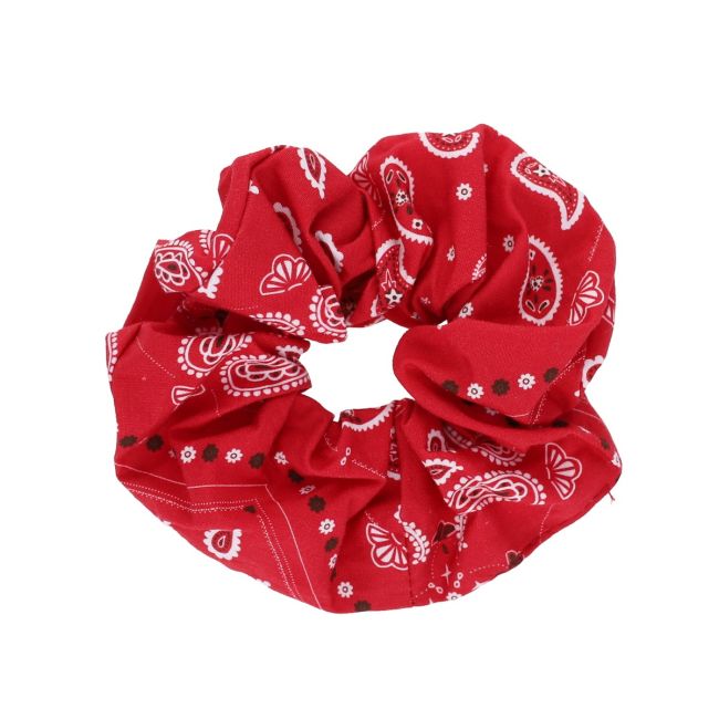 Chouchou imprimé bandana rouge - Le petit souk
