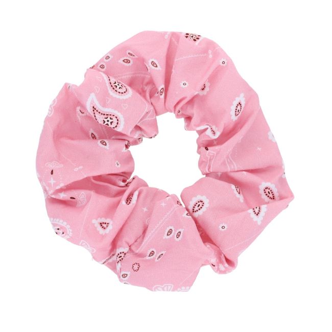 Chouchou imprimé bandana rose - Le petit souk