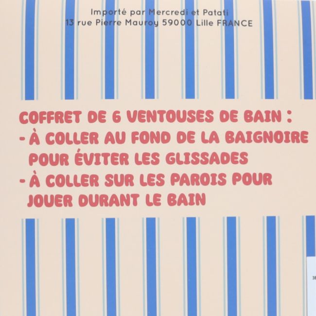 Lot de 6 ventouses de bain - Petit matelot