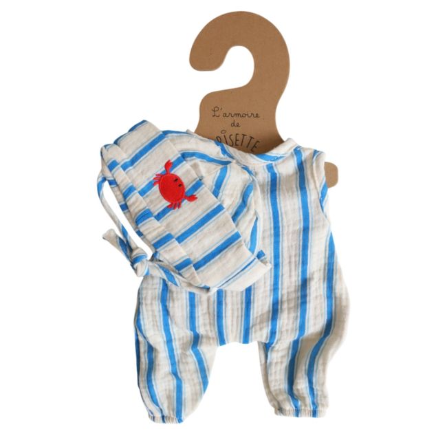 Tenue de poupée Gaston marinière - Petit Matelot