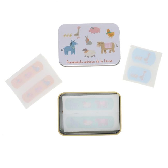 Boîte de 30 pansements enfant animaux de la ferme