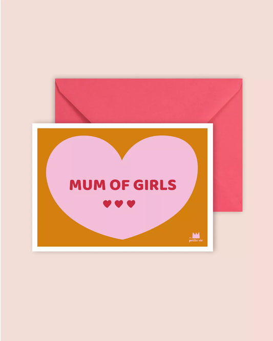 Carte fête des mères- Mum of girls
