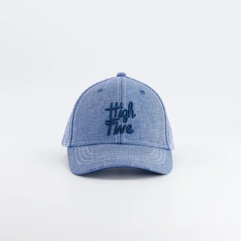 Casquette High Five denim bleu | Enfant