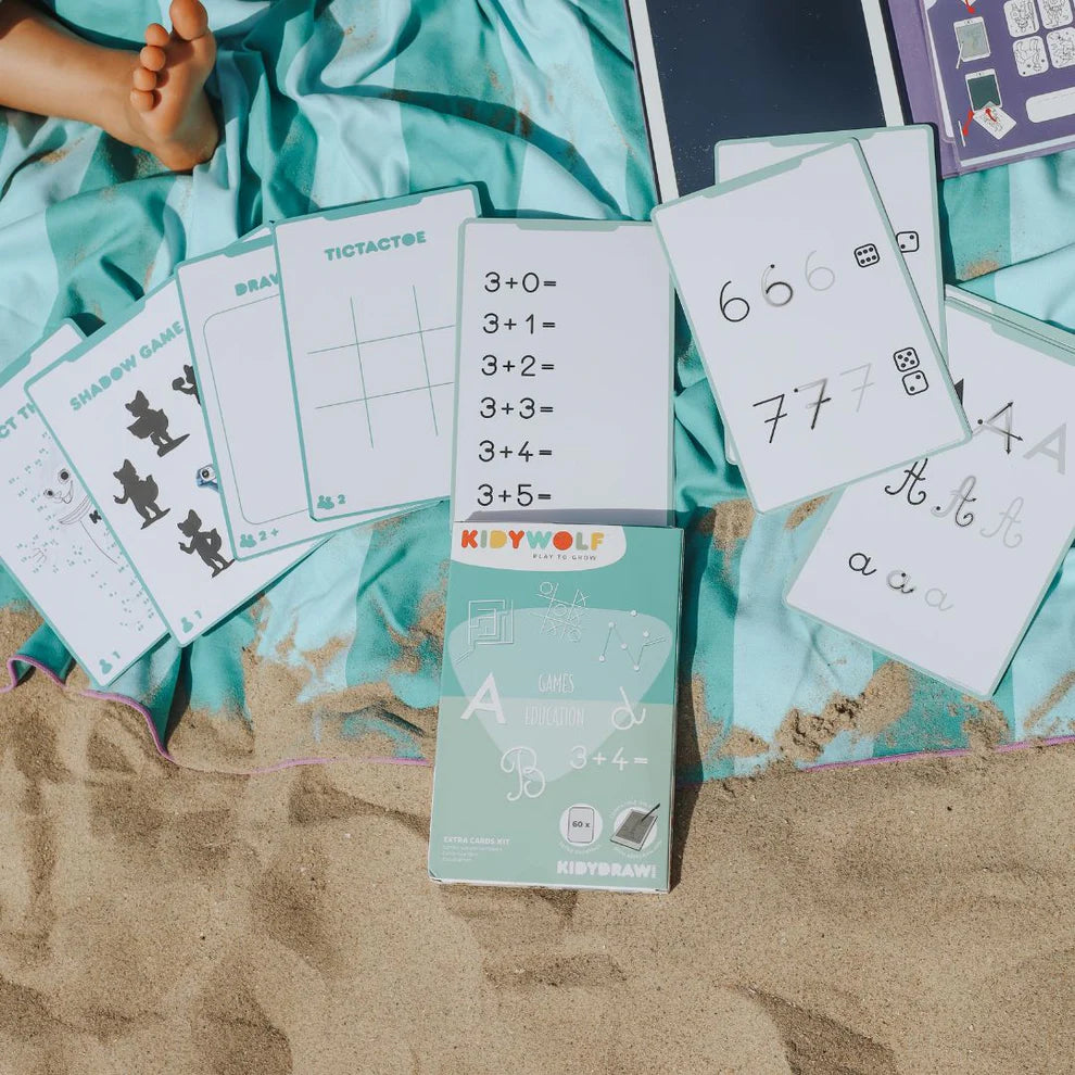 Refill KIDYDRAW-MINI Cartes supplémentaires thèmes "Jeux et Education"