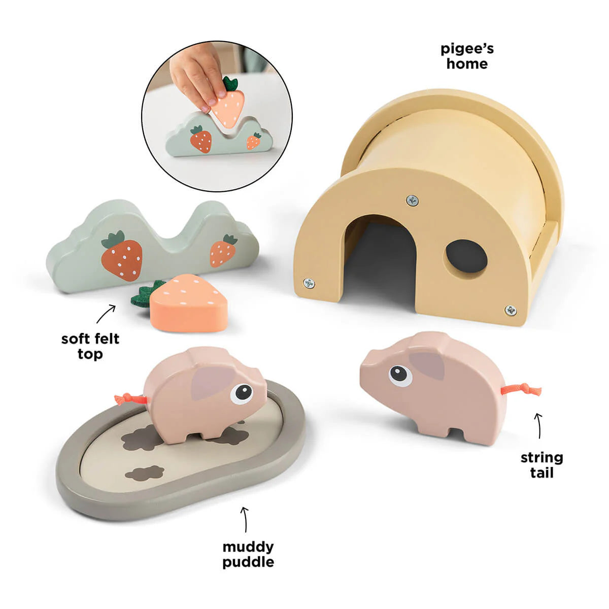 Coffret de jeu Tiny farm - Pigee - multicolore