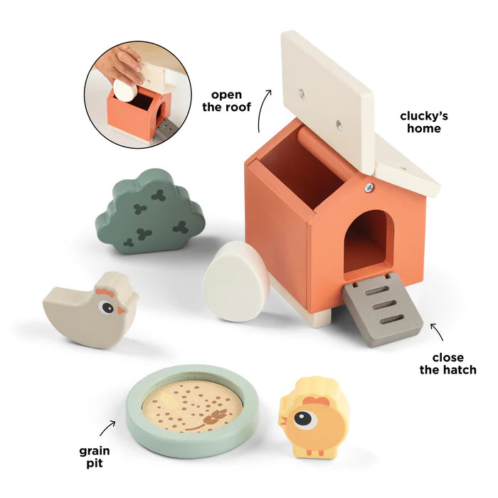 Coffret de jeu tiny farm - Clucky