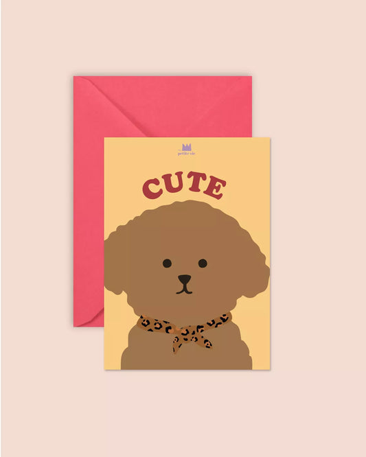 Carte + enveloppe - Cute