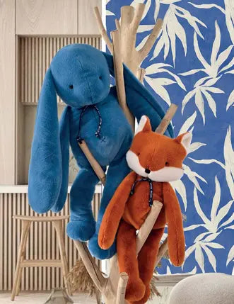 PELUCHE - LAPIN MELOE 70 CM - BLEU INTENSE