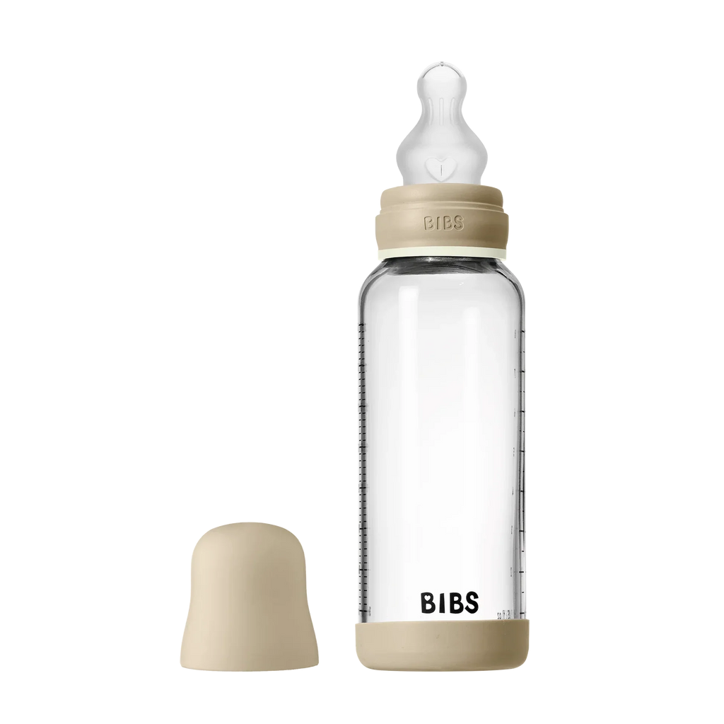 Biberon Verre Set Glow 240ml Silicone - Vanilla
