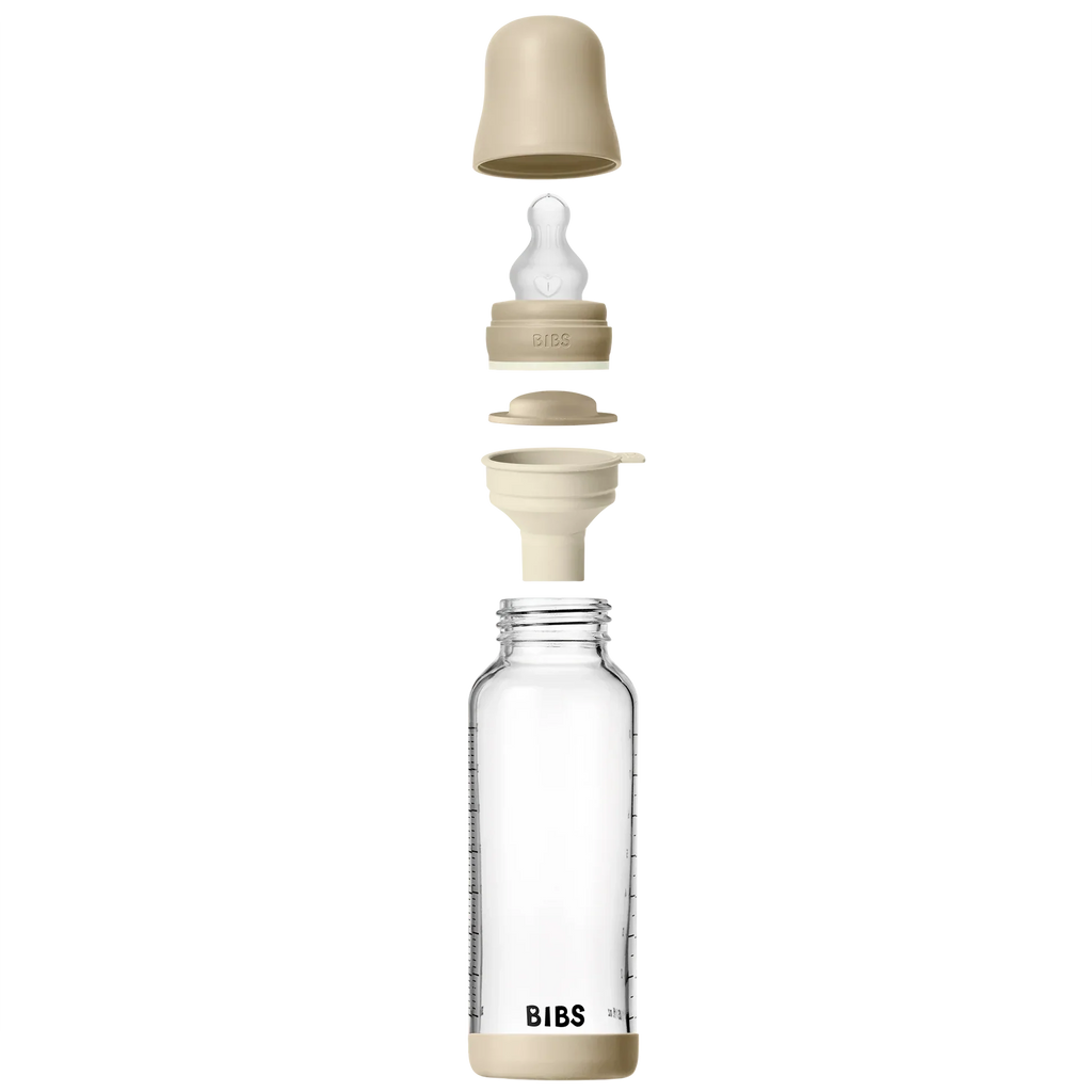 Biberon Verre Set Glow 240ml Silicone - Vanilla