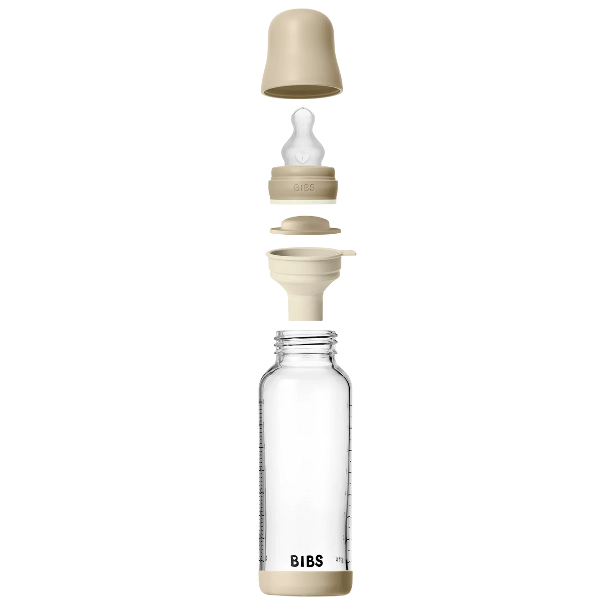 Biberon Verre Set Glow 240ml Silicone - Vanilla