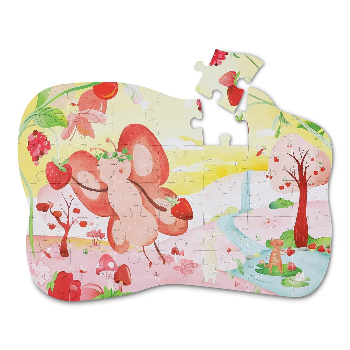 Puzzle à forme - Fée des fruits Mrs. Butterfly - 35pcs