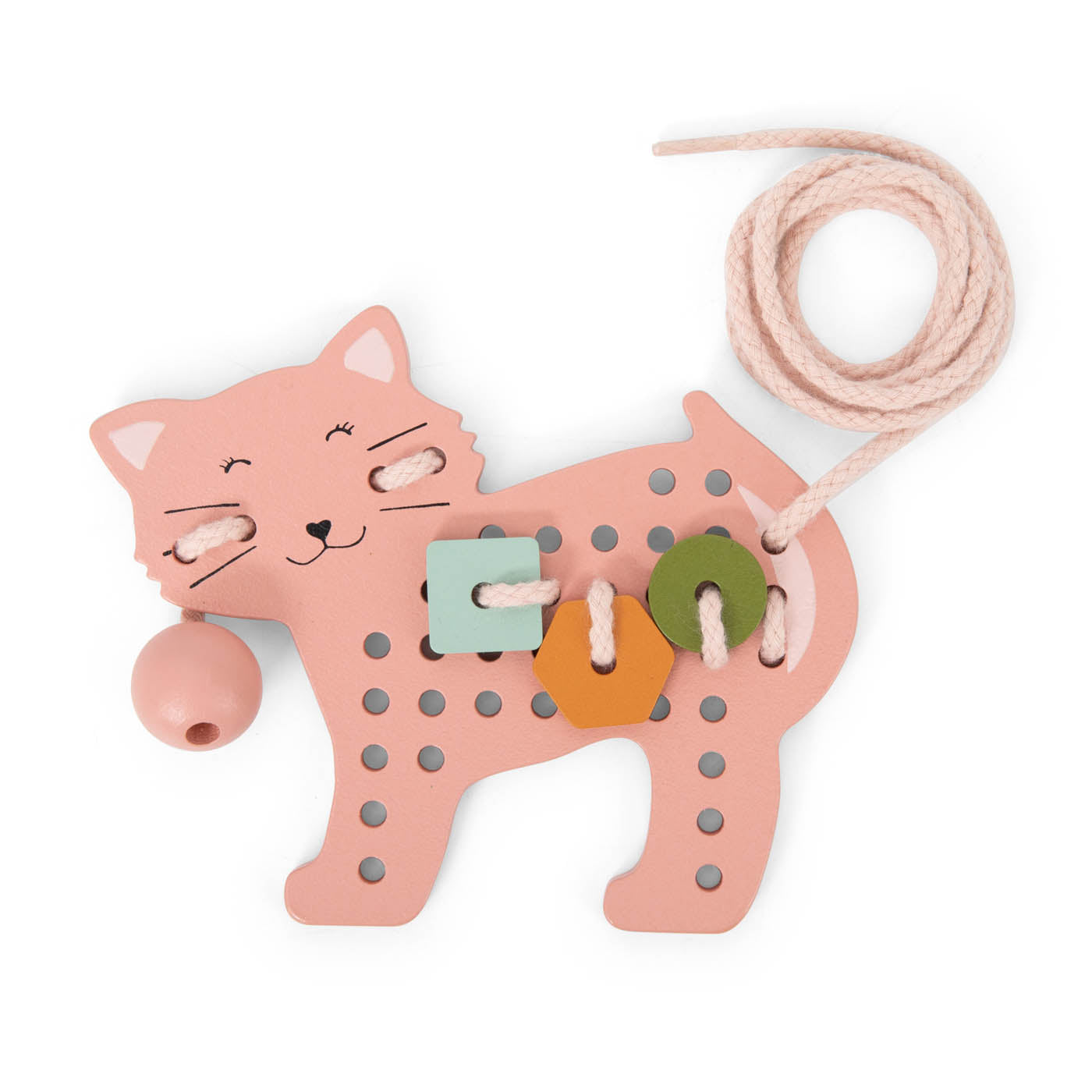 Jeux de laçage bois animaux