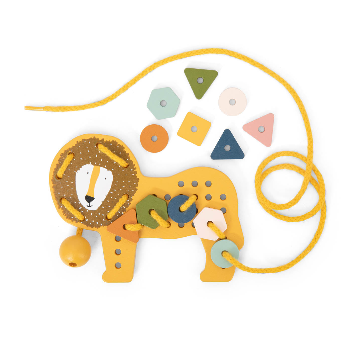 Jeux de laçage bois animaux