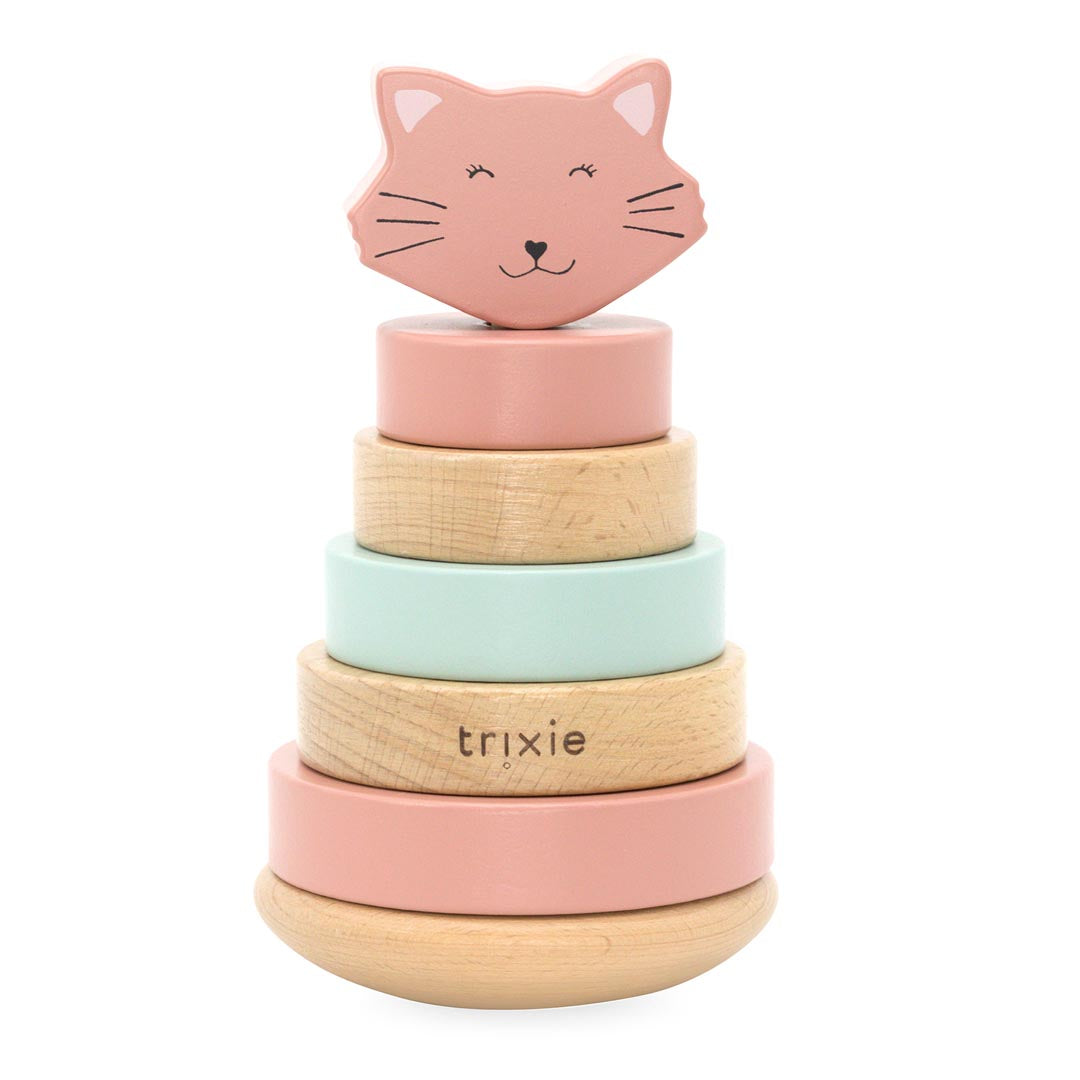 Tour à empiler en bois - Mrs. Chat