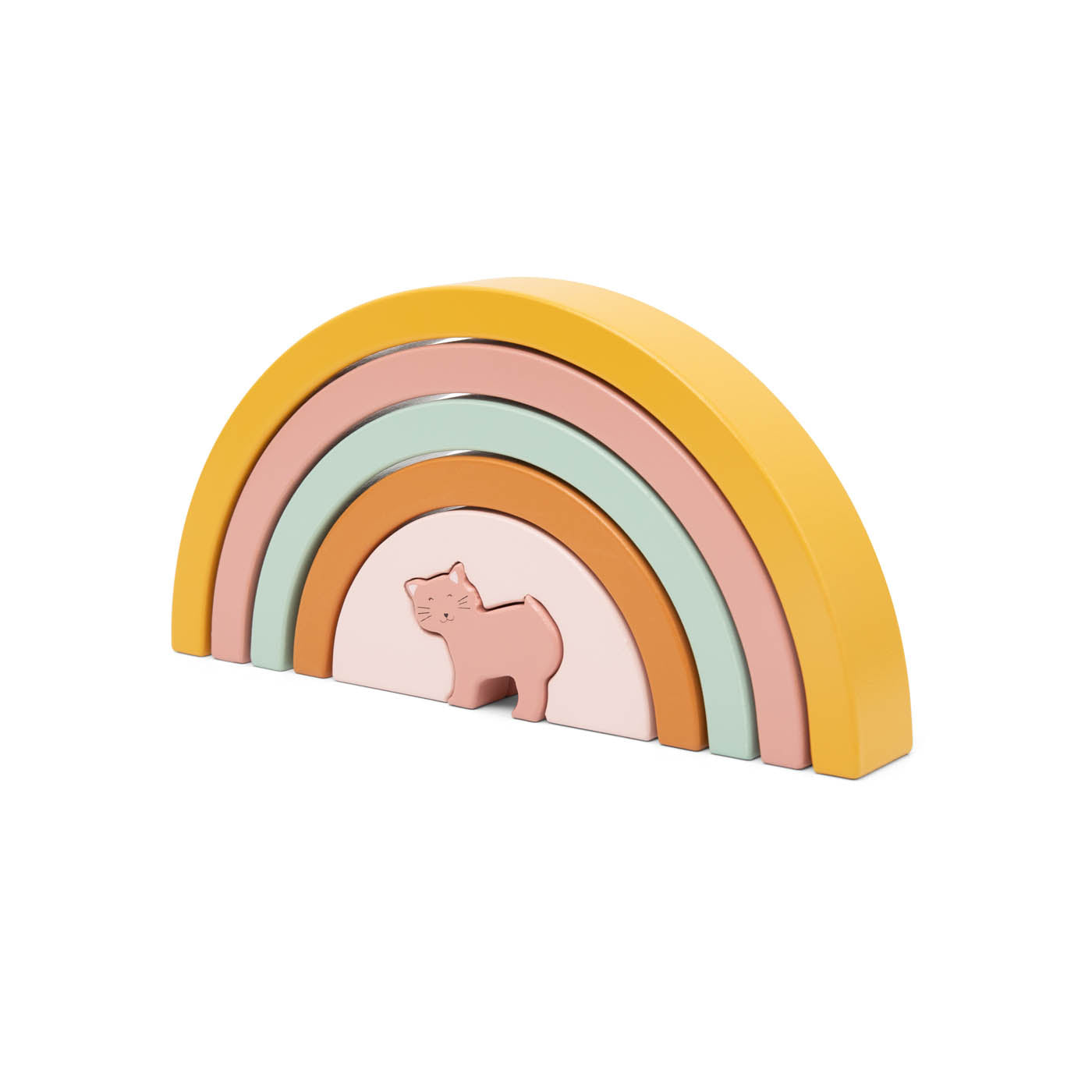 Arc-en-ciel à empiler en bois - Mrs. Chat