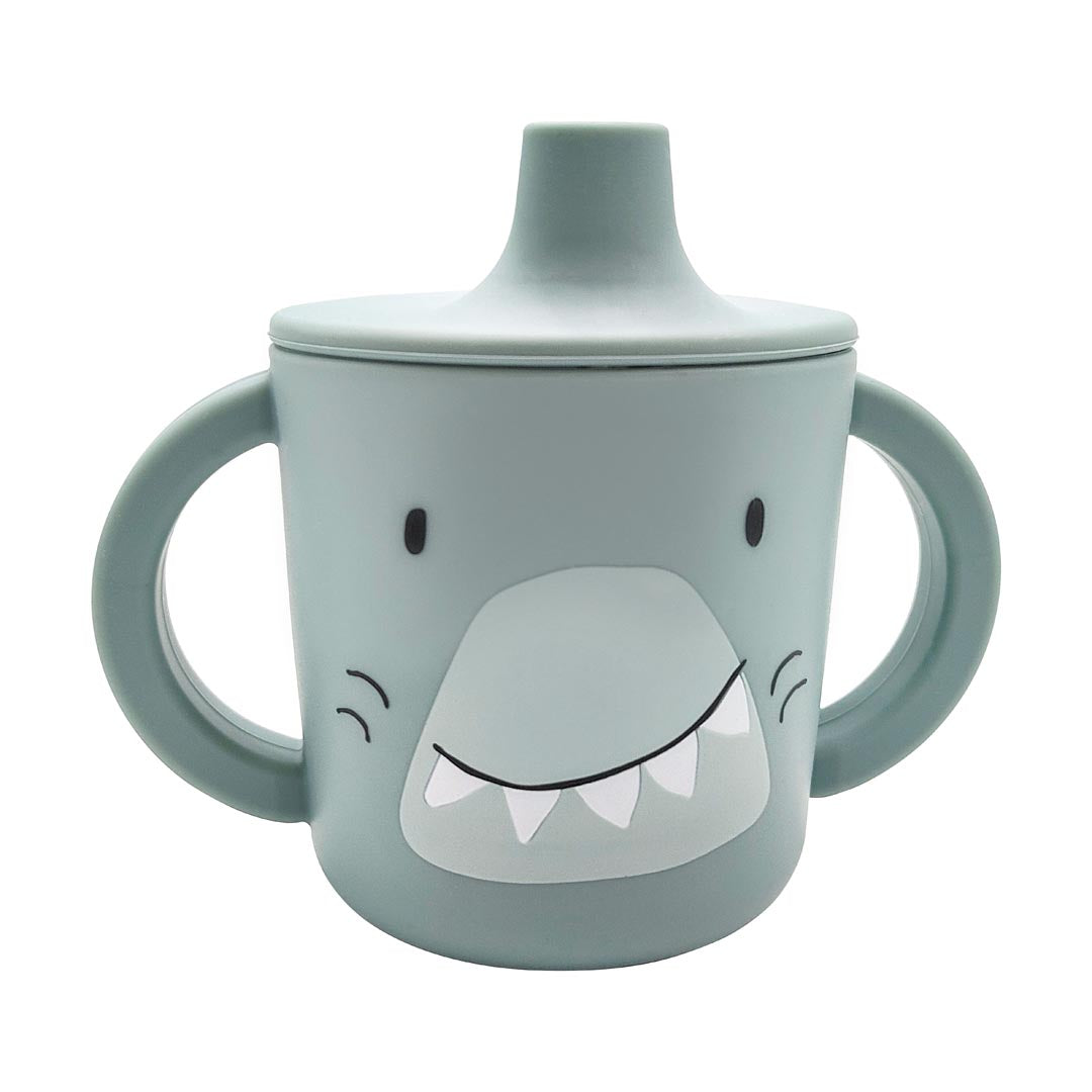 Tasse d'apprentissage en silicone - Mr. Requin