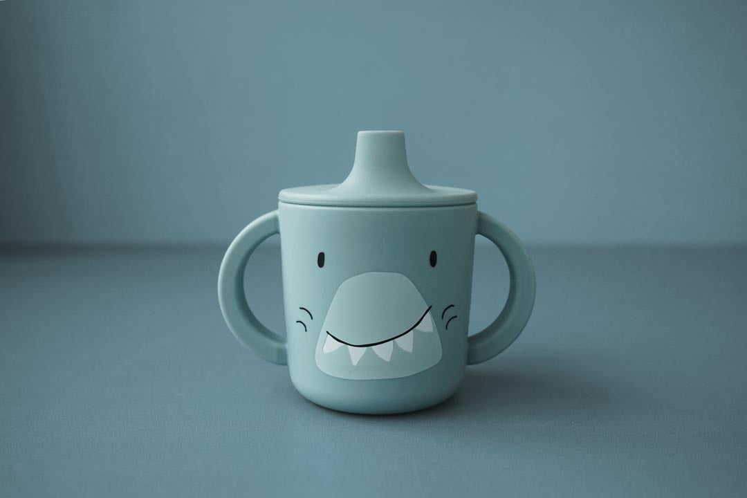 Tasse d'apprentissage en silicone - Mr. Requin