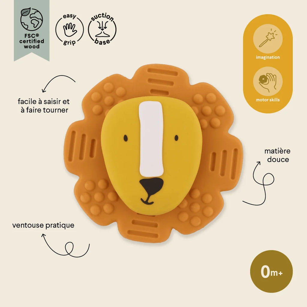 Jouet spinner à ventouse en silicone - Mr. Lion
