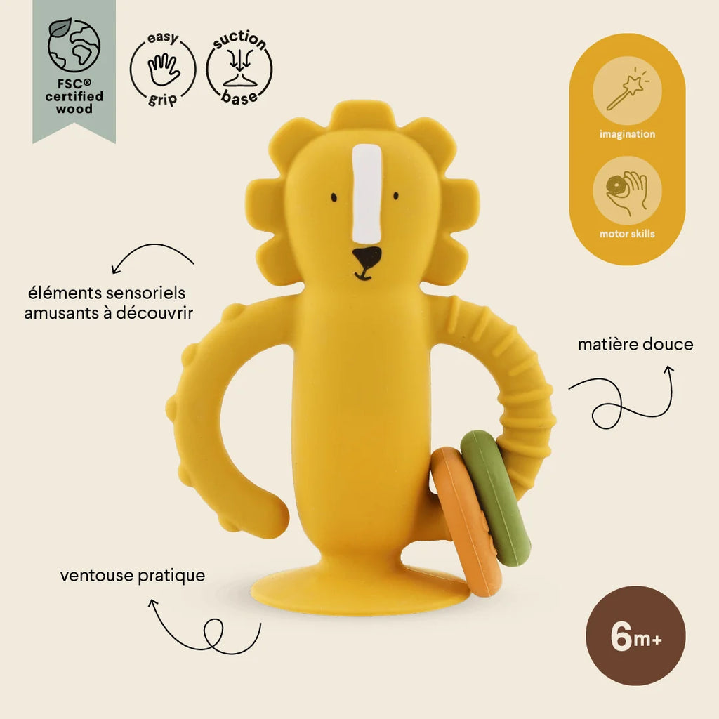 Jouet sensoriel en silicone avec ventouse - Mr. Lion