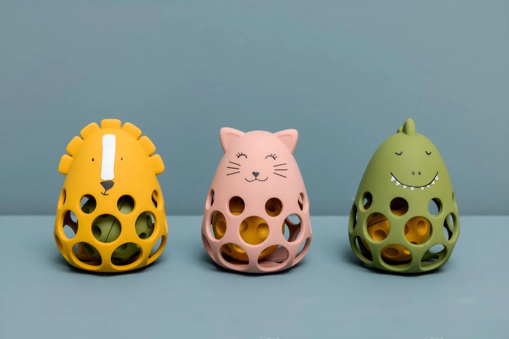 Hochet sensoriel en silicone - Mr. Lion