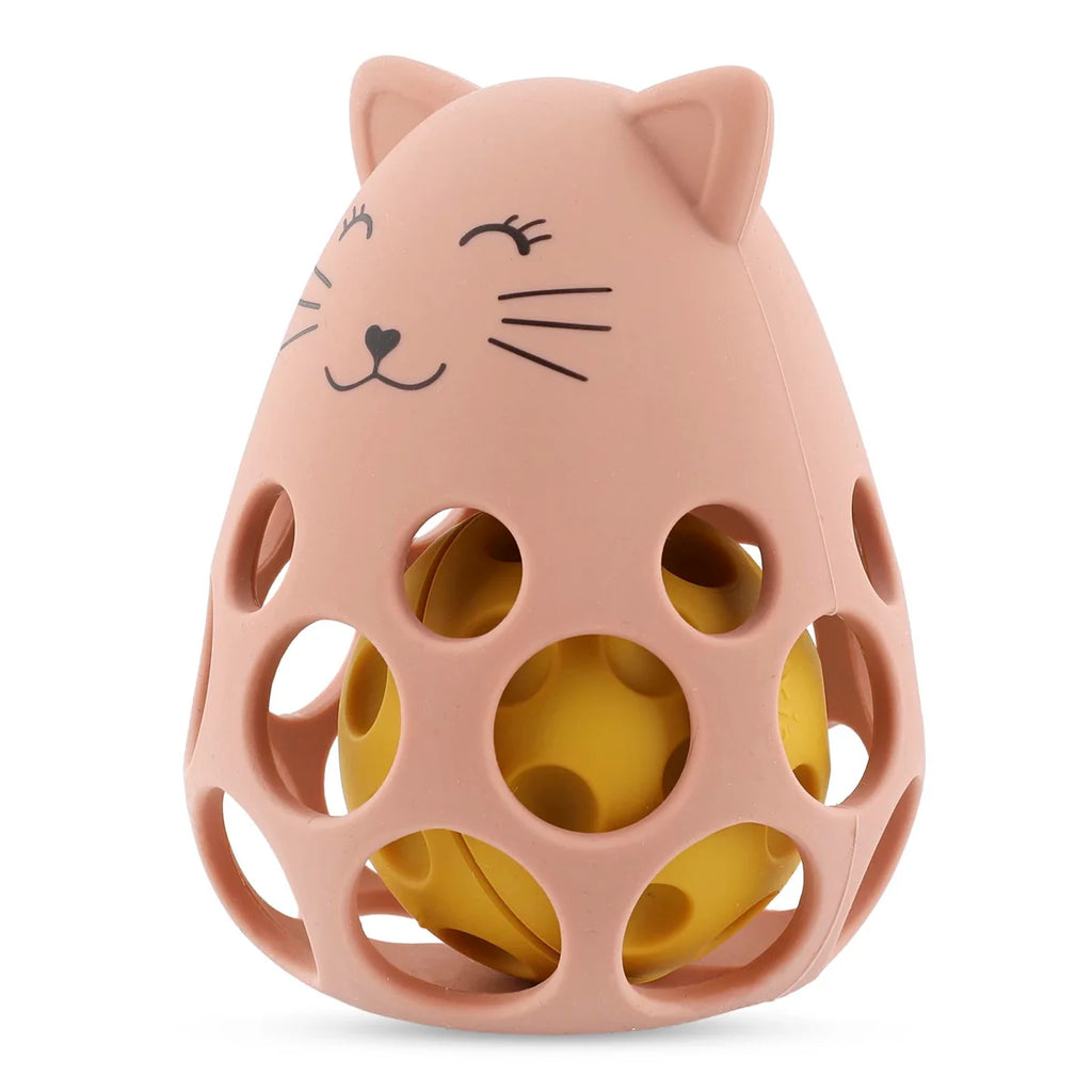 Hochet sensoriel en silicone - Mrs. Cat