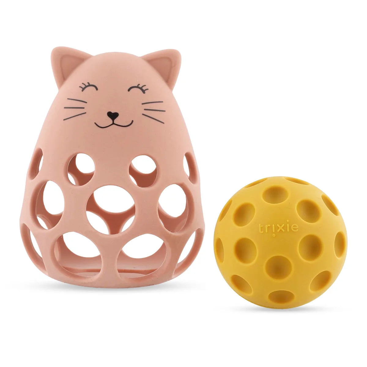 Hochet sensoriel en silicone - Mrs. Cat