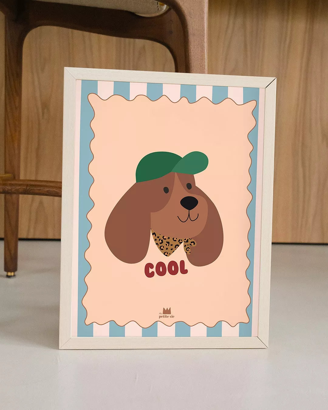 Affiche - Chien cool - casquette