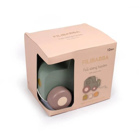 Tracteur à tirer avec trieur de formes