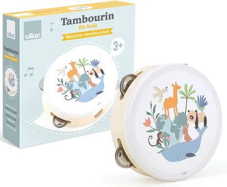 TAMBOURIN LES ANIMAUX DU MONDE - SARAH