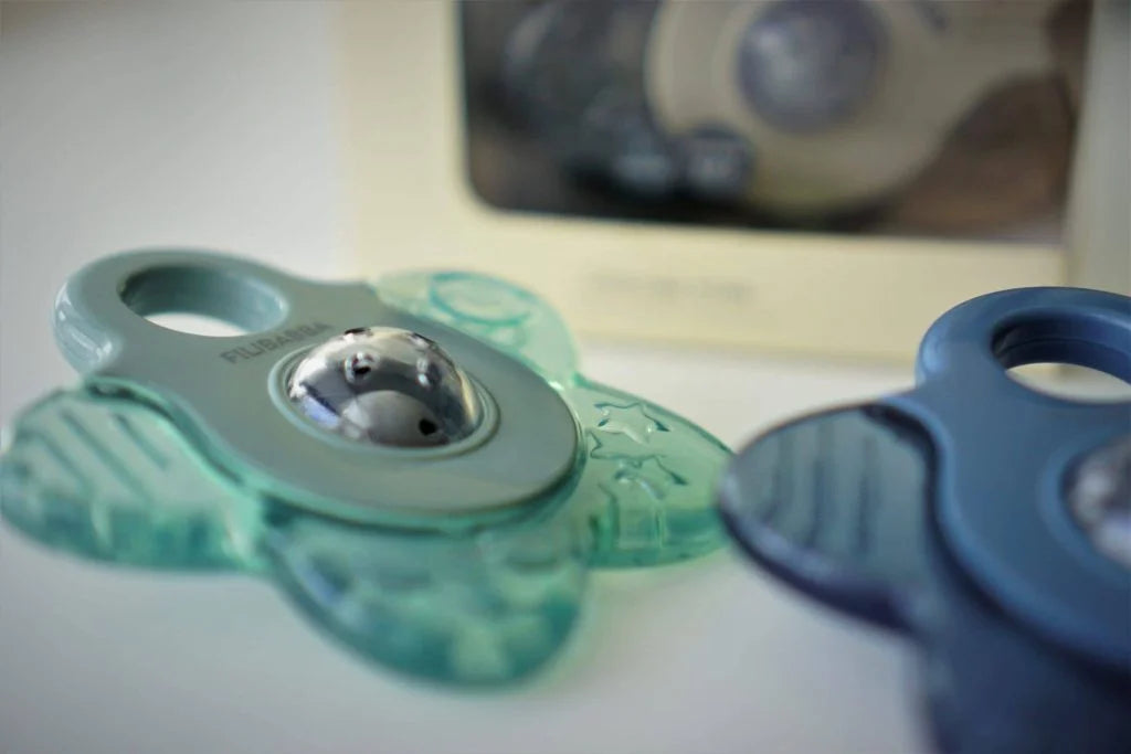 Anneau de dentition rafraîchissant étoile Pack x 2 – Bleu