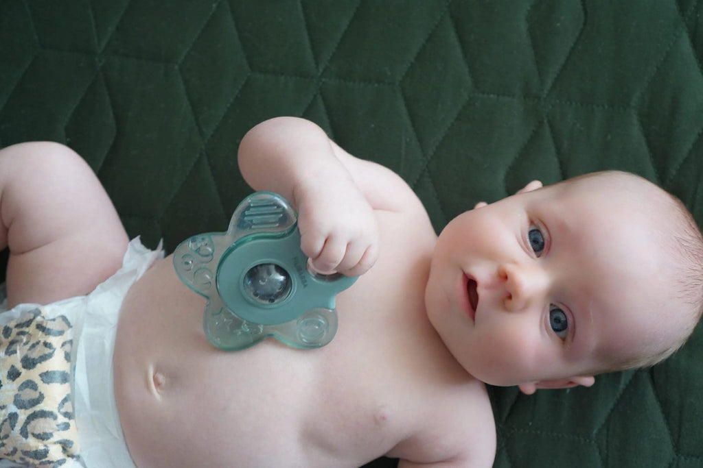 Anneau de dentition rafraîchissant étoile Pack x 2 – Bleu