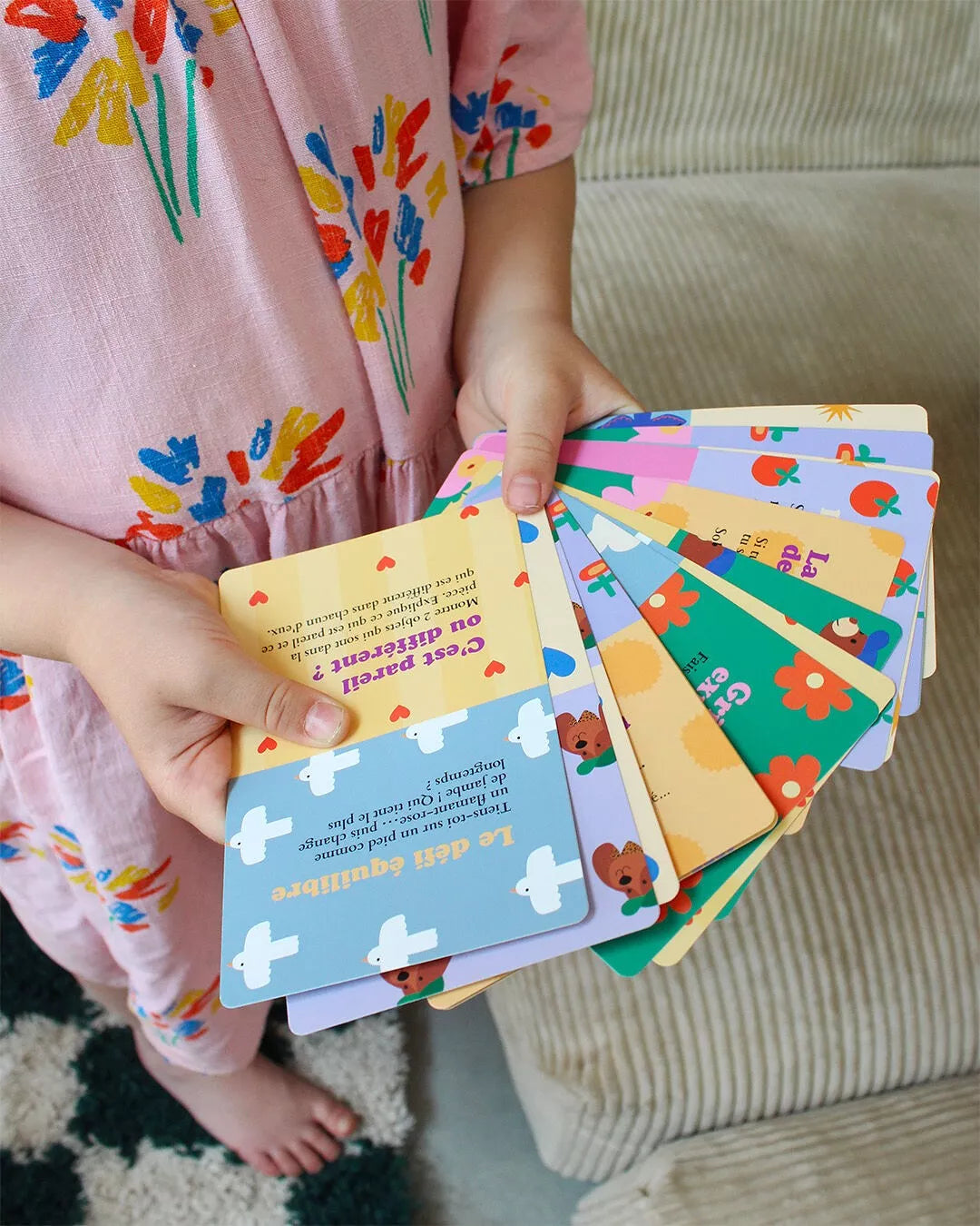 Jeu de cartes "Mes Petits défis" : 15 cartes pour discuter, rire, bouger et créer du lien