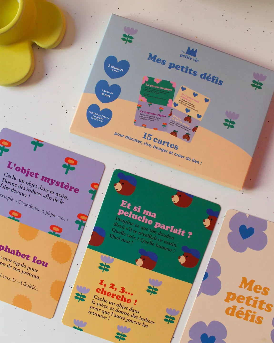 Jeu de cartes "Mes Petits défis" : 15 cartes pour discuter, rire, bouger et créer du lien