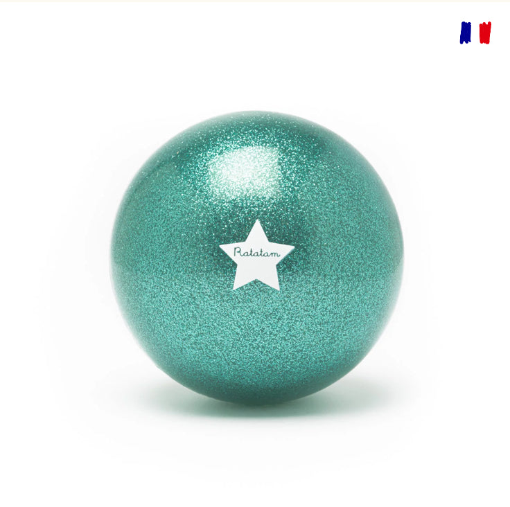 Ballon mouton pailleté 10 cm – Vert